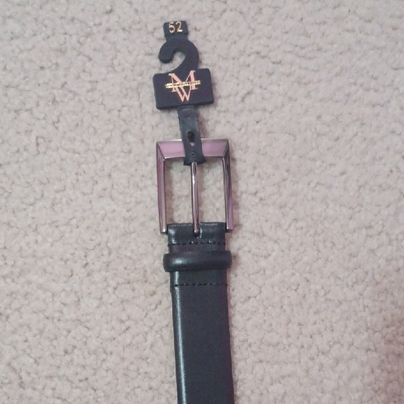 The Men's Wearhouse Other - The Men's Wearhouse Size 52 Black Belt With Silver Buckle